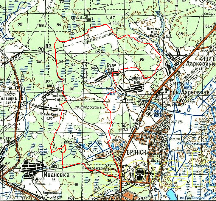 Спутниковая карта чаусского района